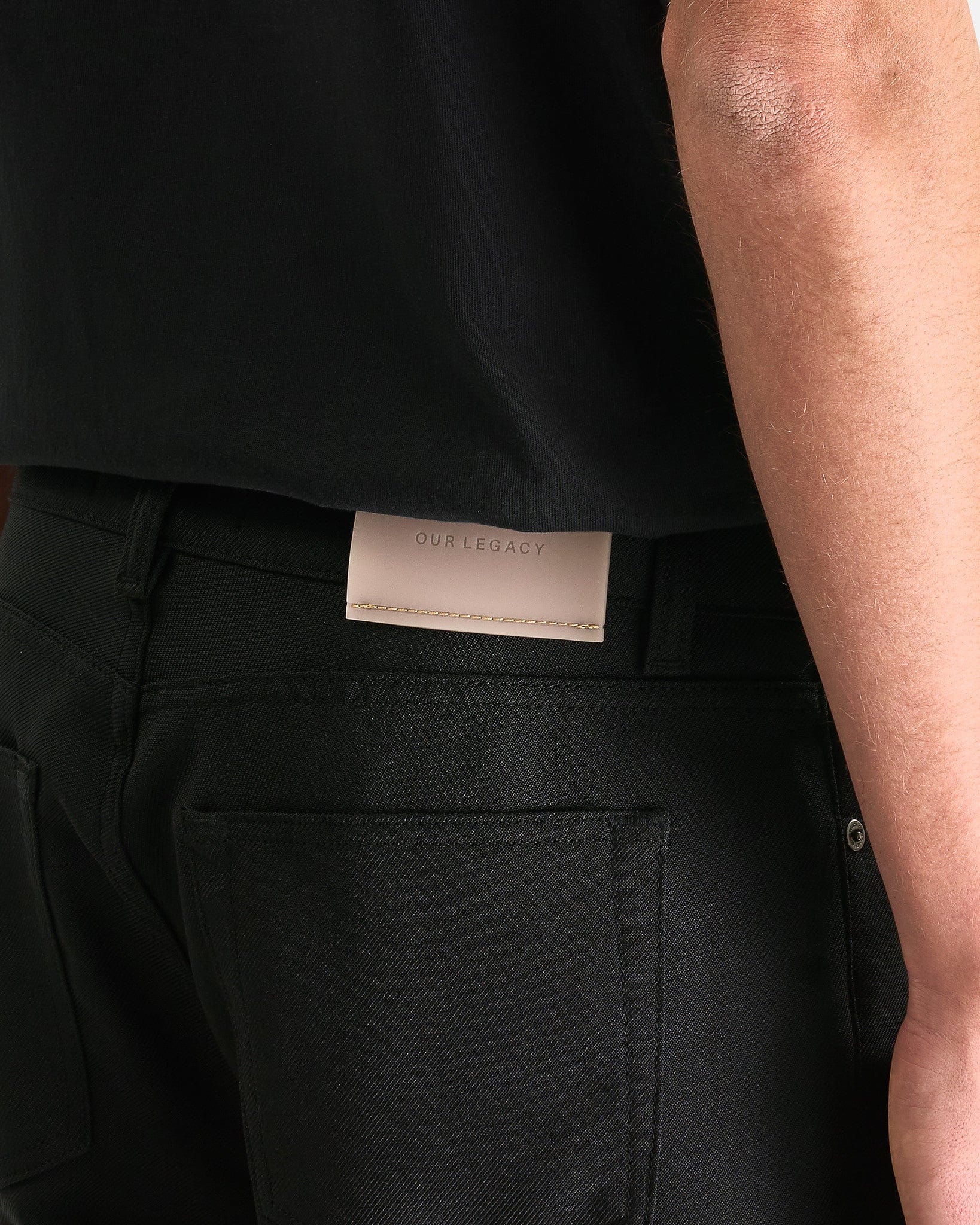 Our Legacy Men's Pants Carlson Cut in Black Permanent Crease
