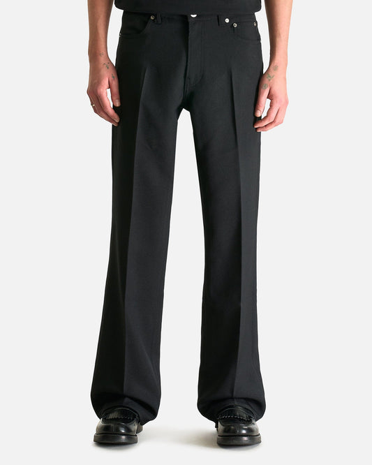 Our Legacy Men's Pants Carlson Cut in Black Permanent Crease