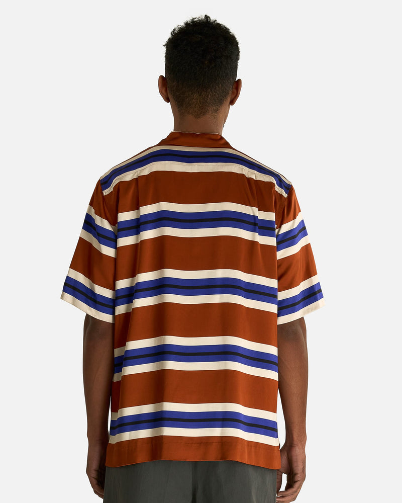 Dries Van Noten Men's Shirts Carltone EMB Shirt in Orange