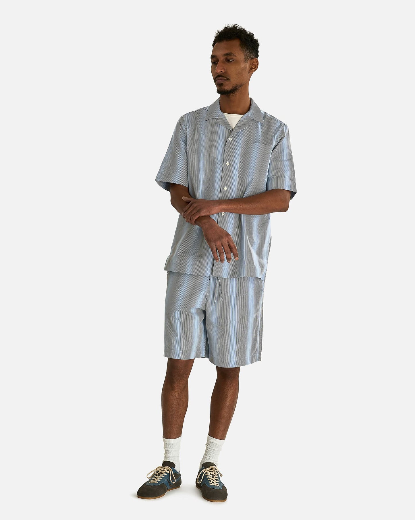 Dries Van Noten Men's Shirts Carltone Shirt in Blue