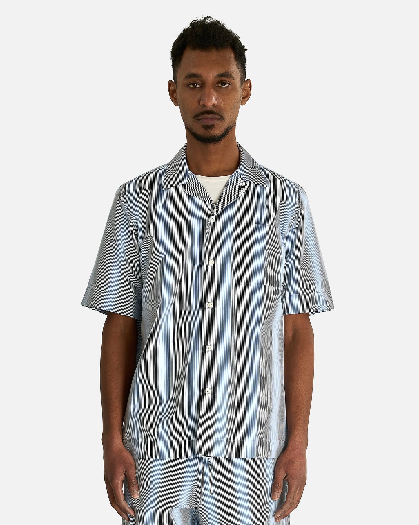 Dries Van Noten Men's Shirts Carltone Shirt in Blue