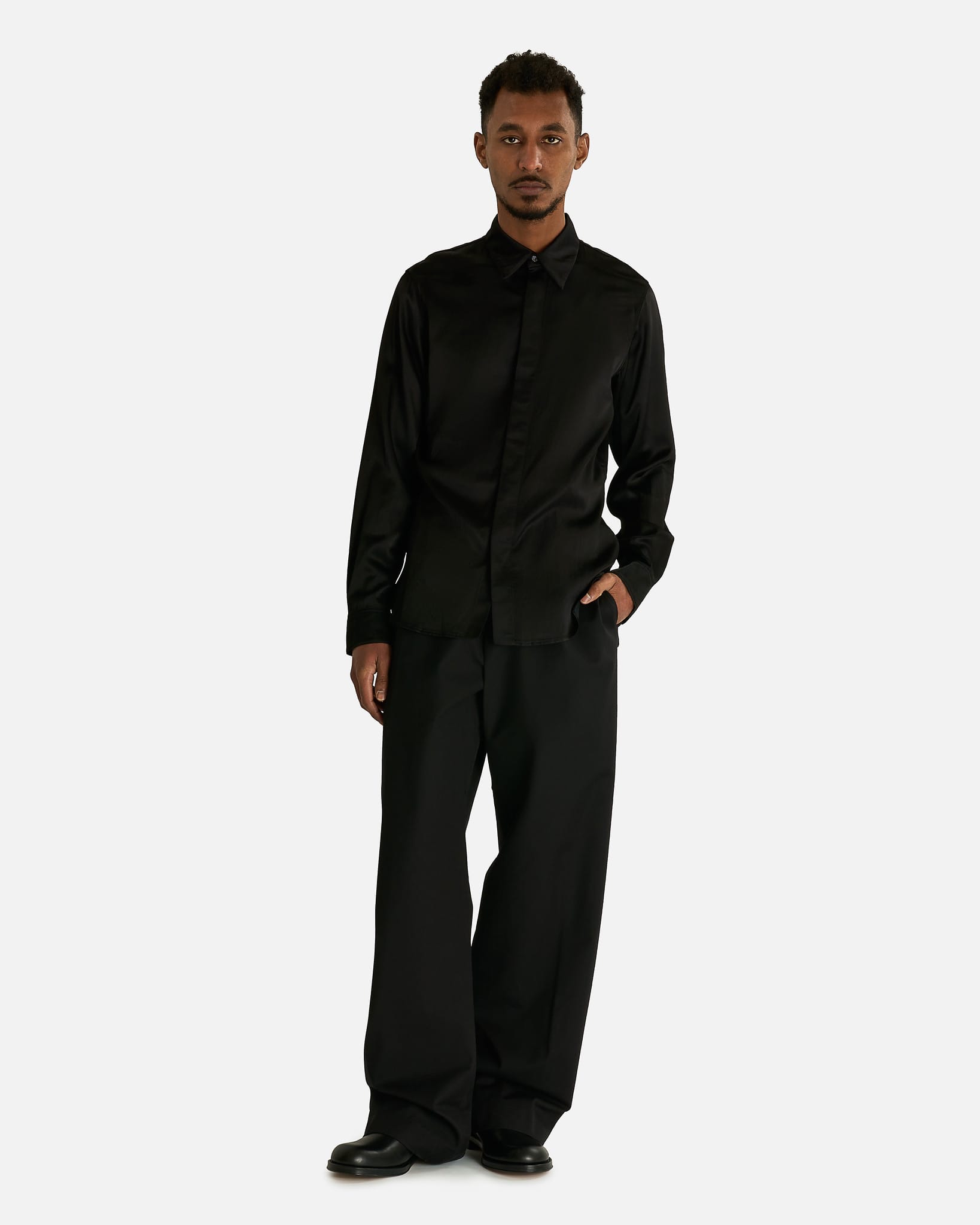 Dries Van Noten Men's Shirts Carvies Shirt in Black