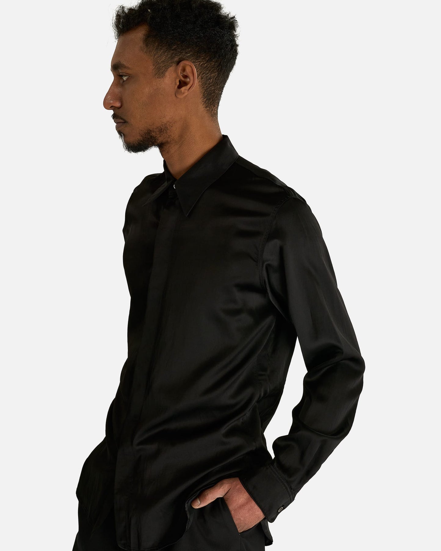 Dries Van Noten Men's Shirts Carvies Shirt in Black
