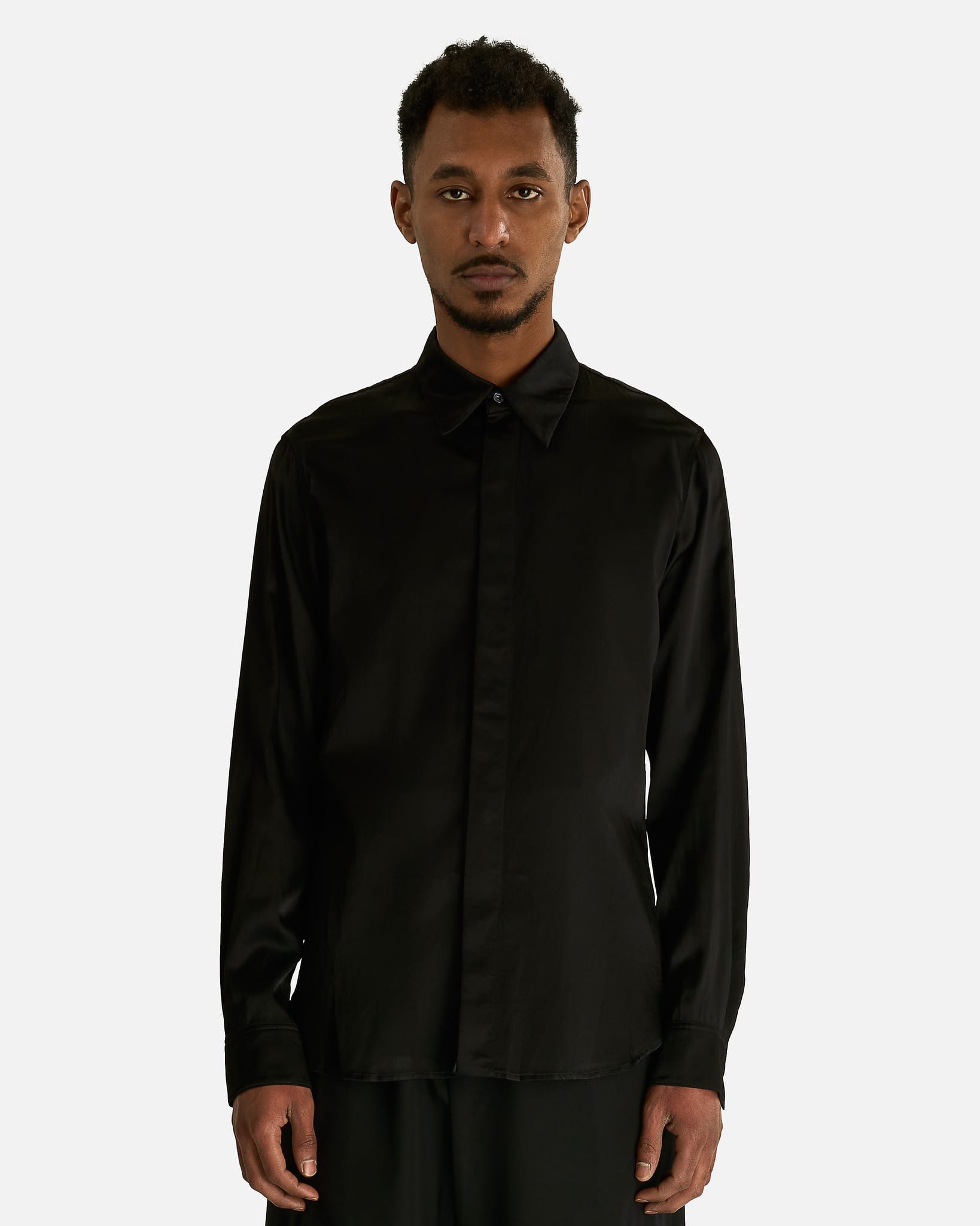 Dries Van Noten Men's Shirts Carvies Shirt in Black
