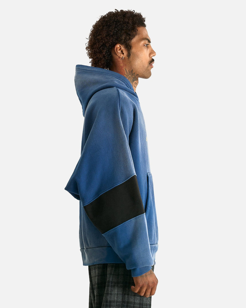 Willy Chavarria Men's Sweatshirts Casa de Chavarria Hoodie in Prussian Blue