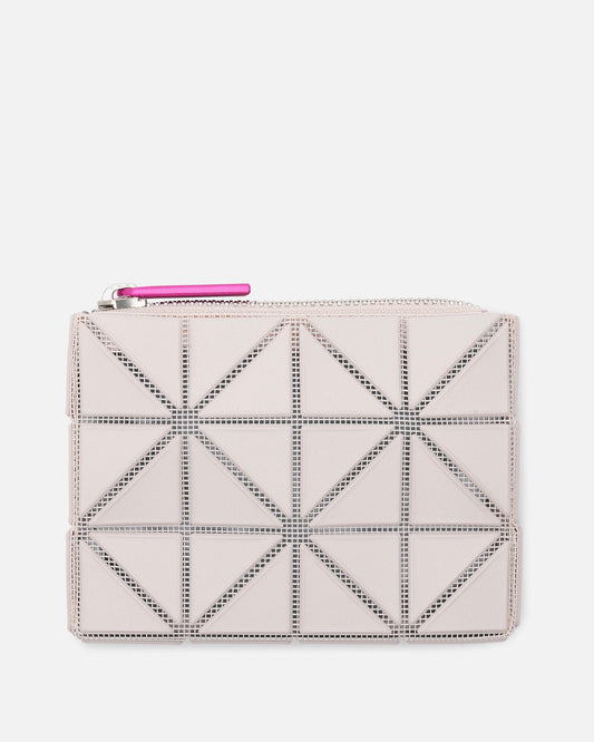 Bao Bao Issey Miyake Leather Goods O/S Casette Pouch in Light Beige