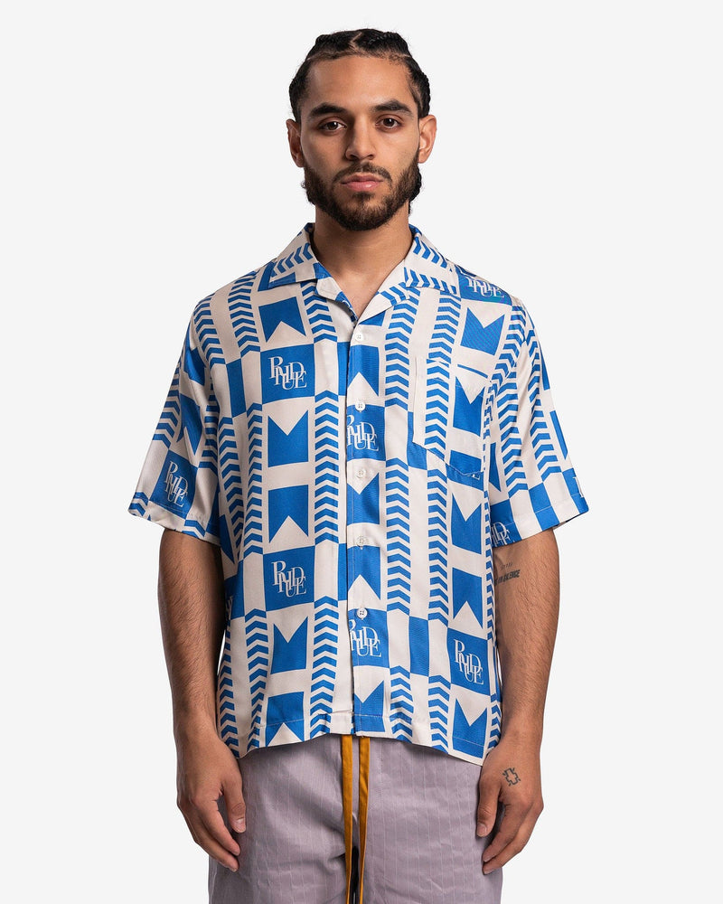 rhude dress shirt RHUDE CHAMPIONS BUTTON-UP SHIRT XS / Black