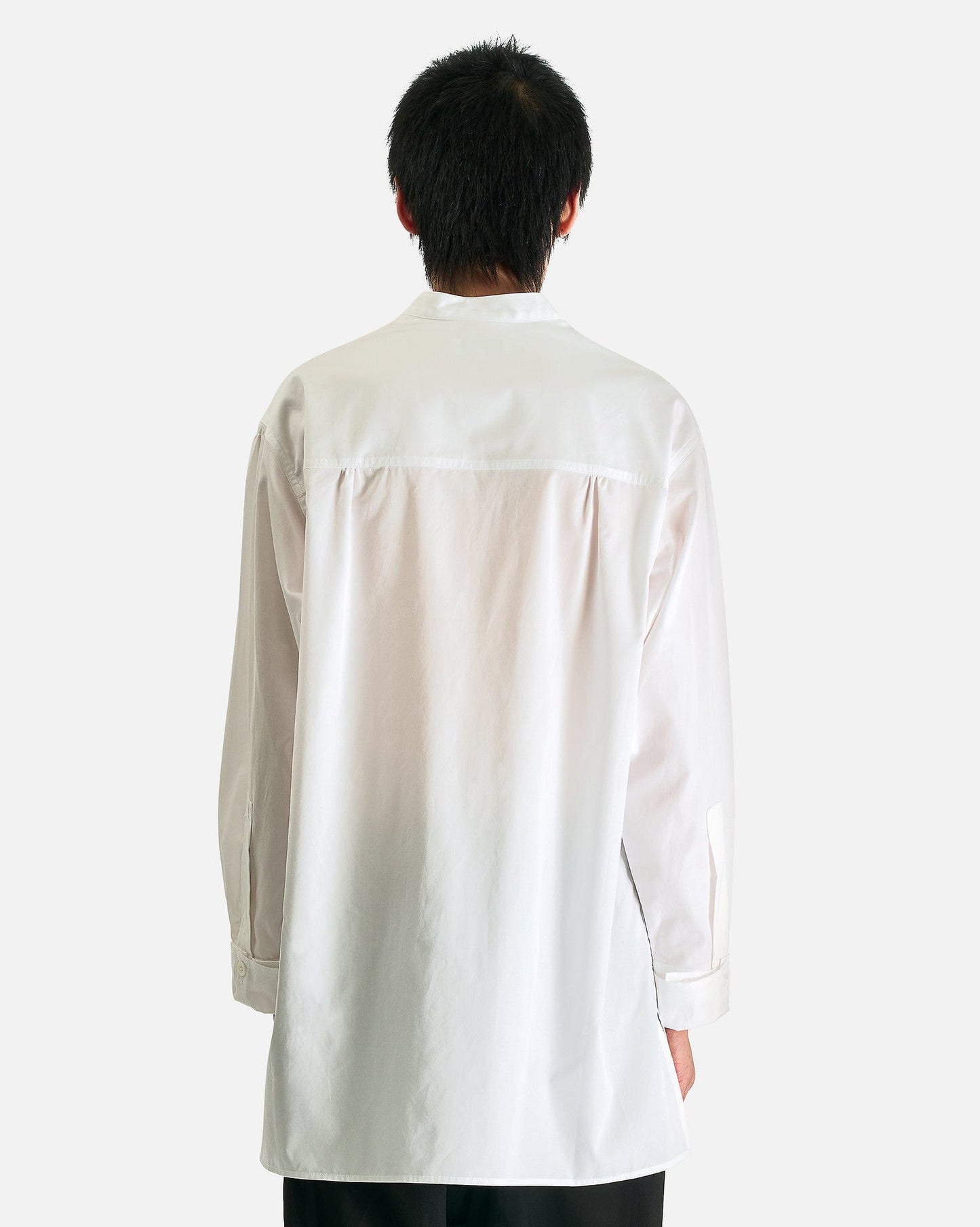 Yohji Yamamoto Pour Homme Men's Shirts Chain ST No Collar B in White