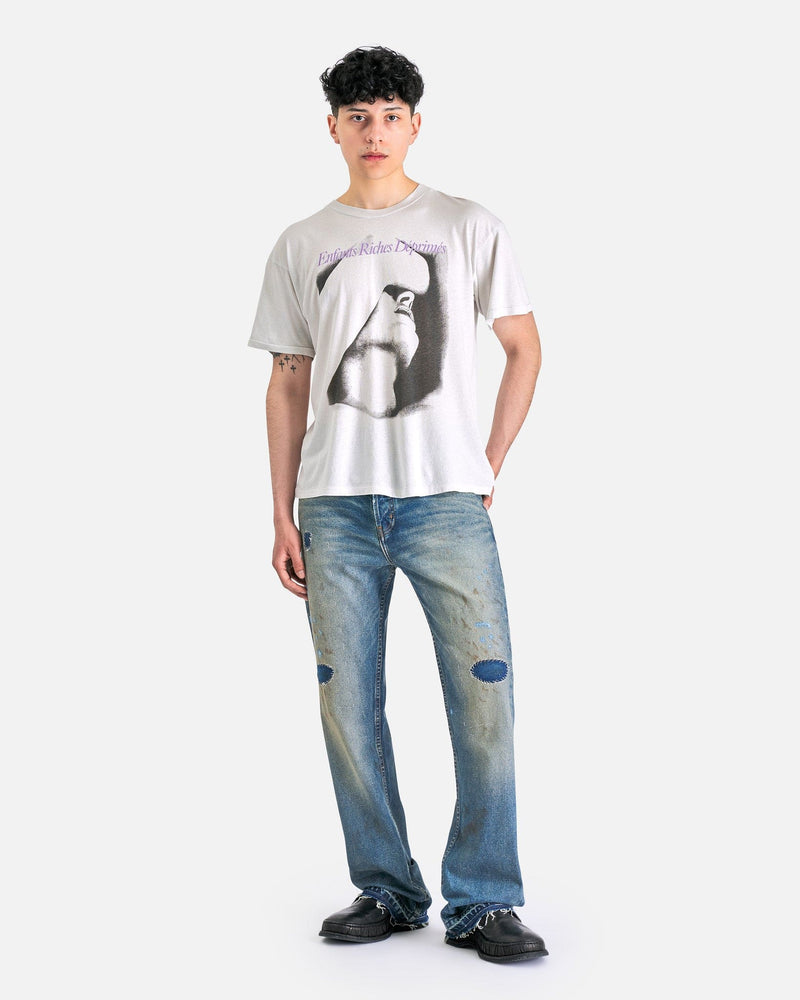 Enfants Riches Deprimes Men's T-Shirts Chained To A Cloud T-Shirt in Faded White