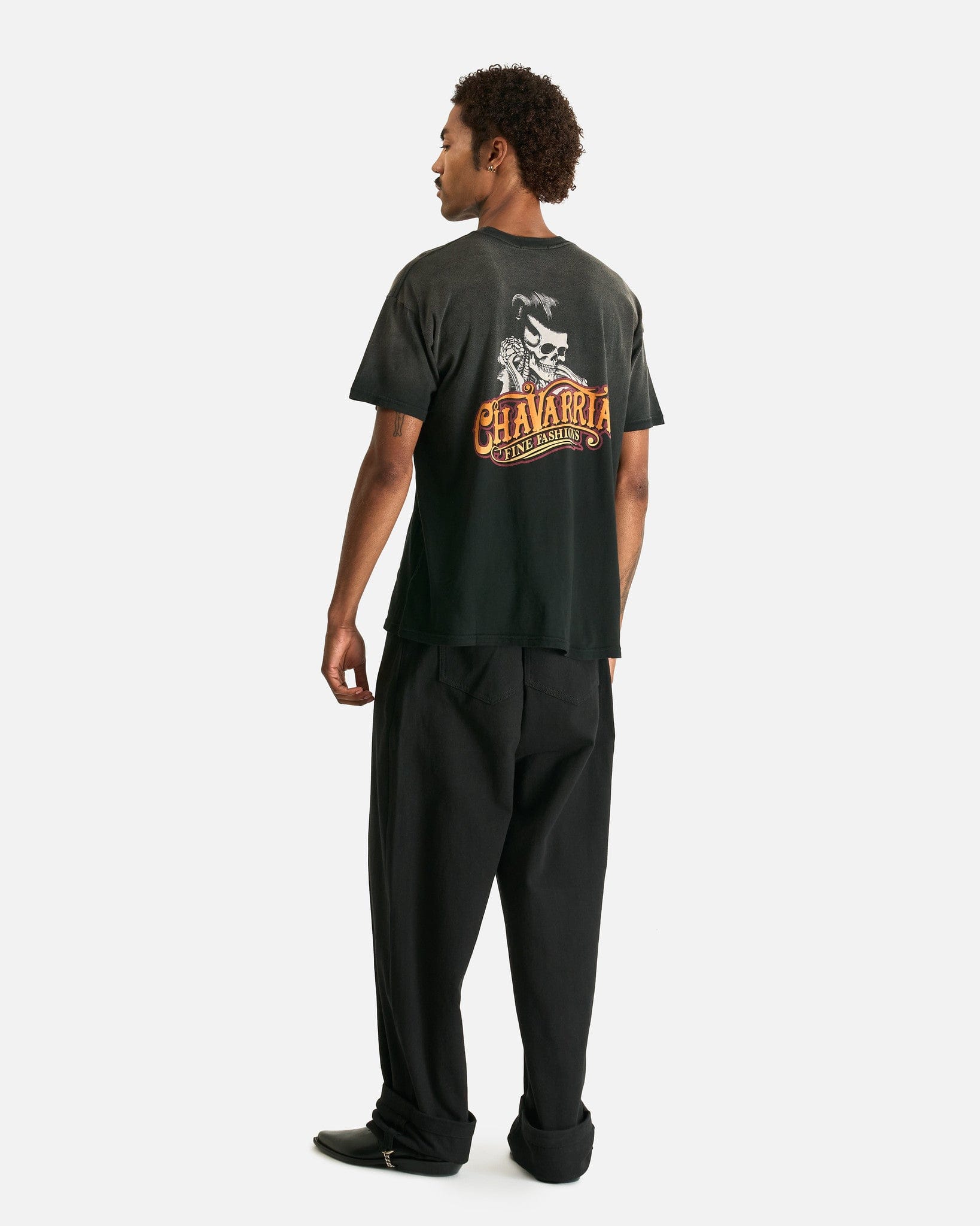 Willy Chavarria Men's T-Shirts Chavarria Pomade Easy Tee in Black