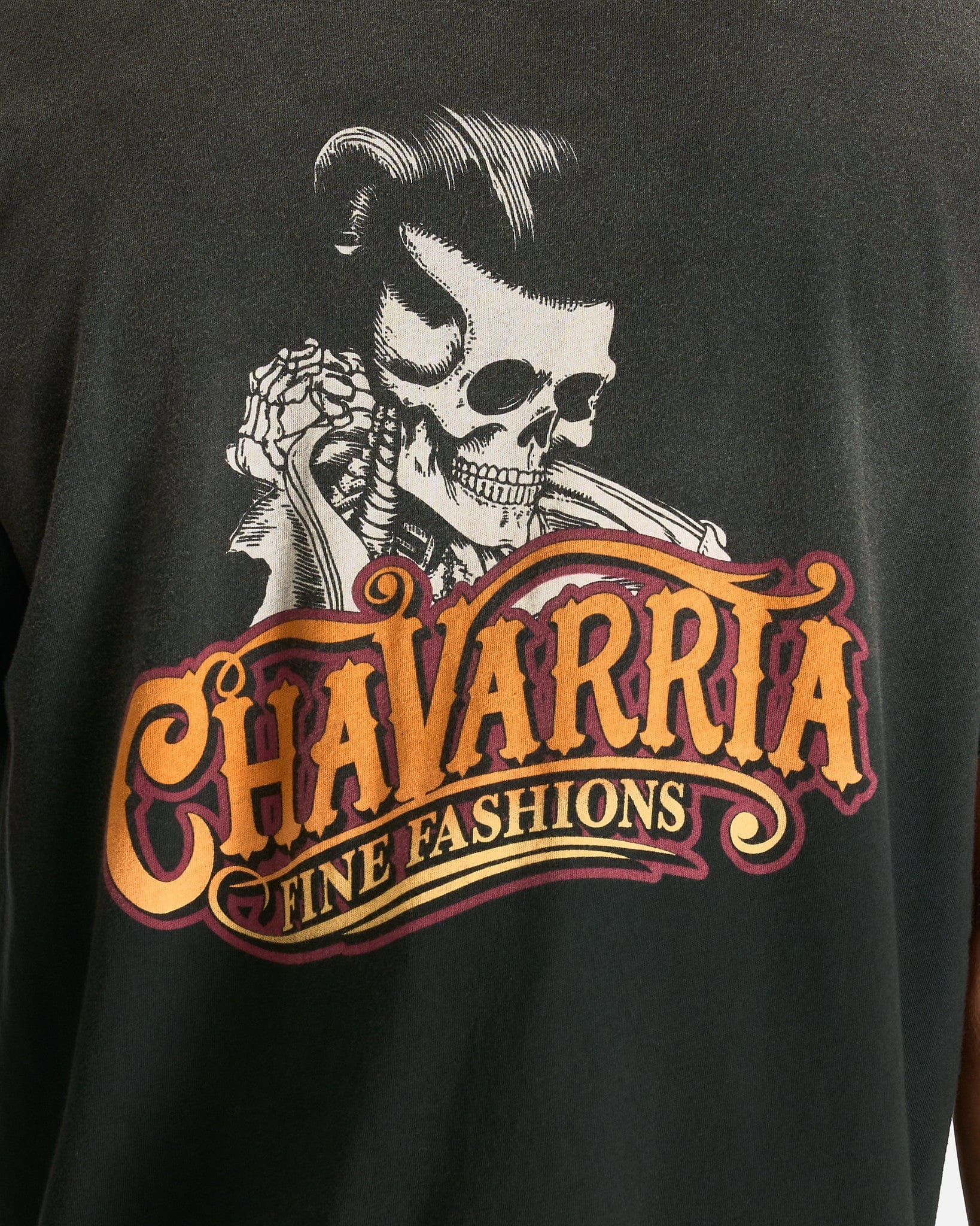 Willy Chavarria Men's T-Shirts Chavarria Pomade Easy Tee in Black