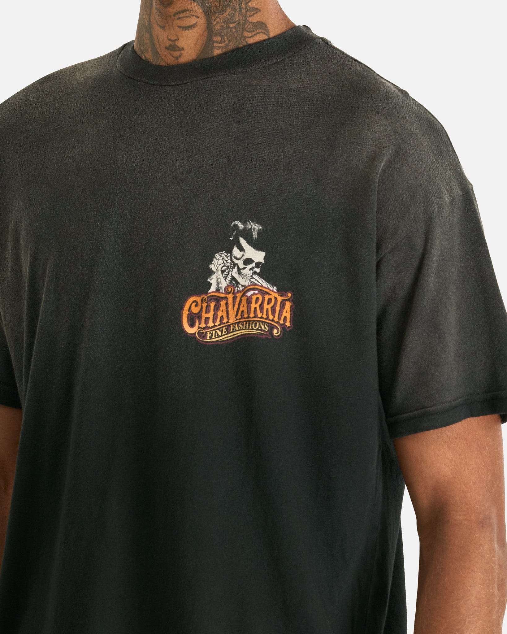 Willy Chavarria Men's T-Shirts Chavarria Pomade Easy Tee in Black