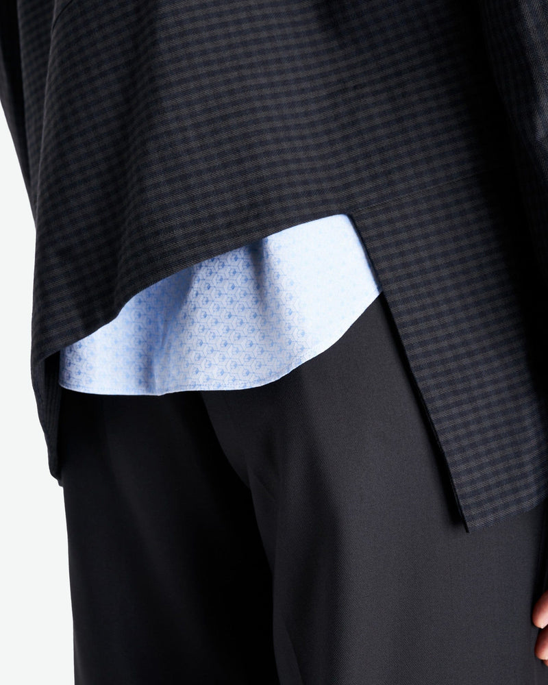 Comme des Garcons Homme Deux Men's Jackets Checkered Panel Jacket in Pine