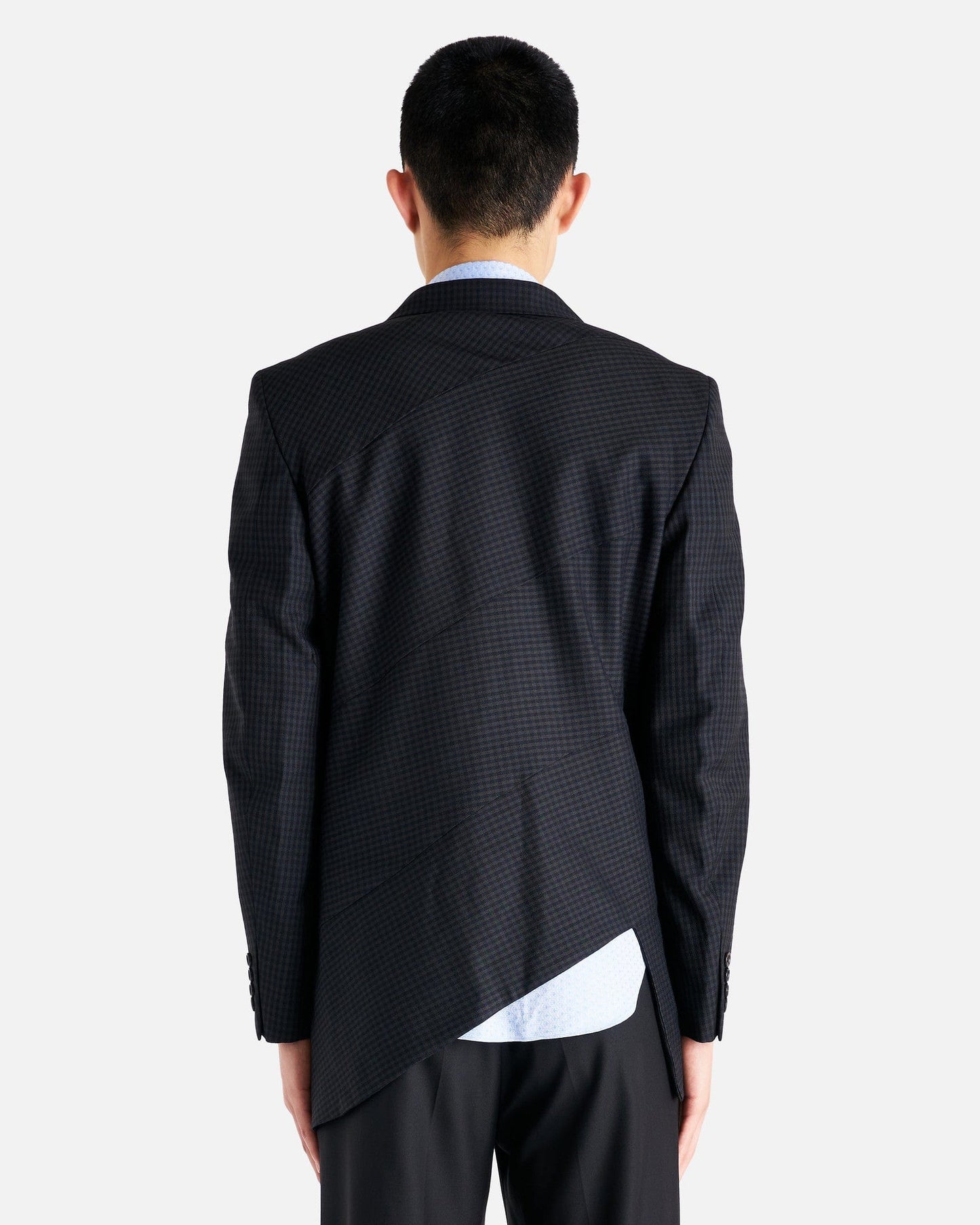 Comme des Garcons Homme Deux Men's Jackets Checkered Panel Jacket in Pine