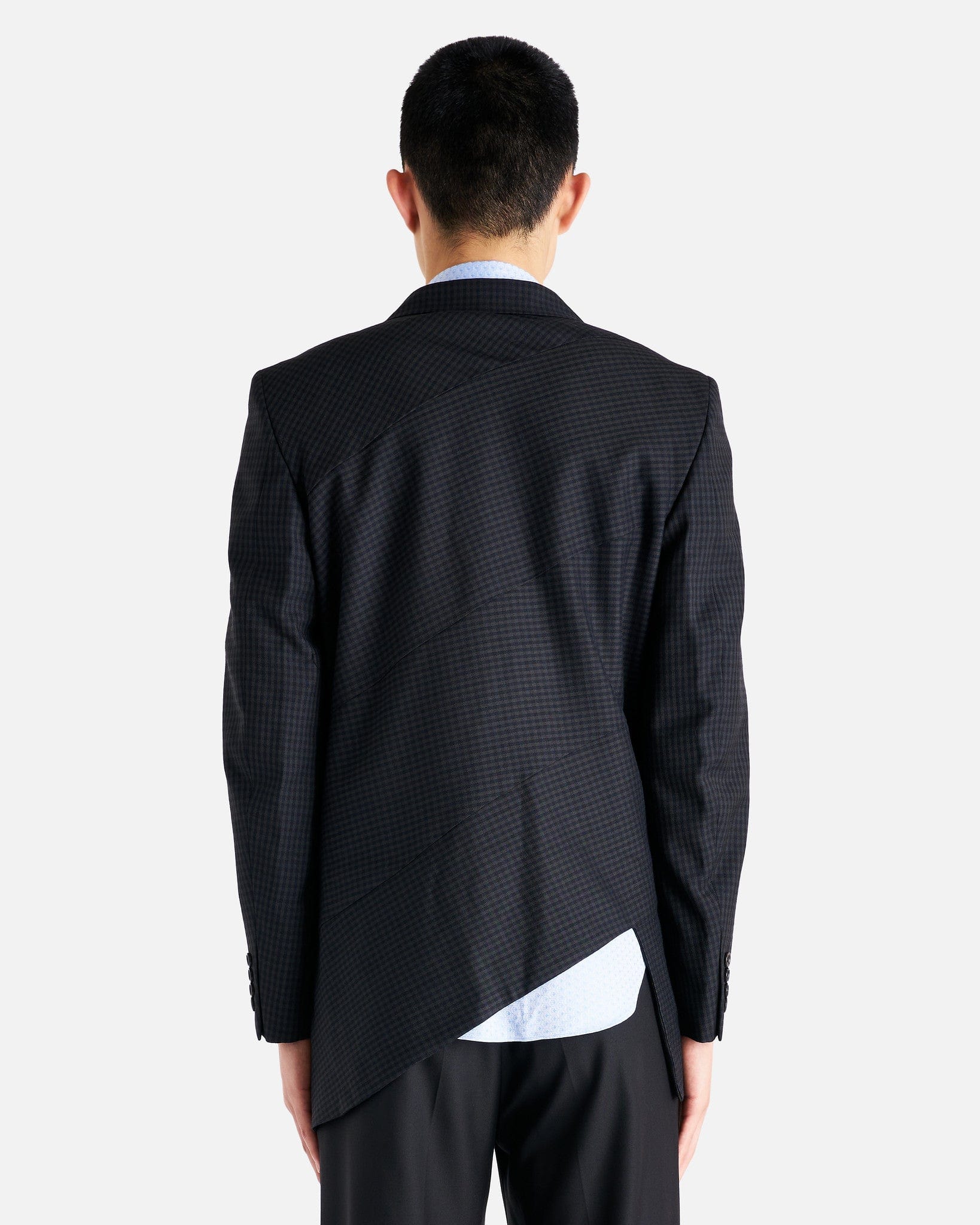 Comme des Garcons Homme Deux Men's Jackets Checkered Panel Jacket in Pine