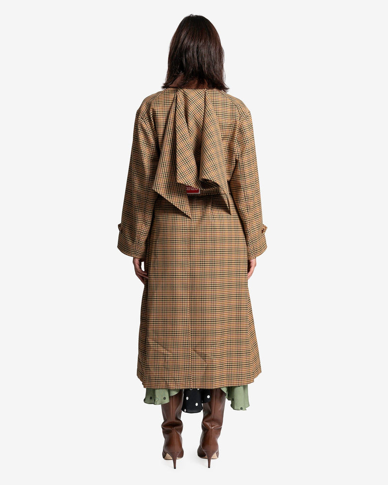 KENZO Women Jackets Checks Carcoat in Prince of Wales Check