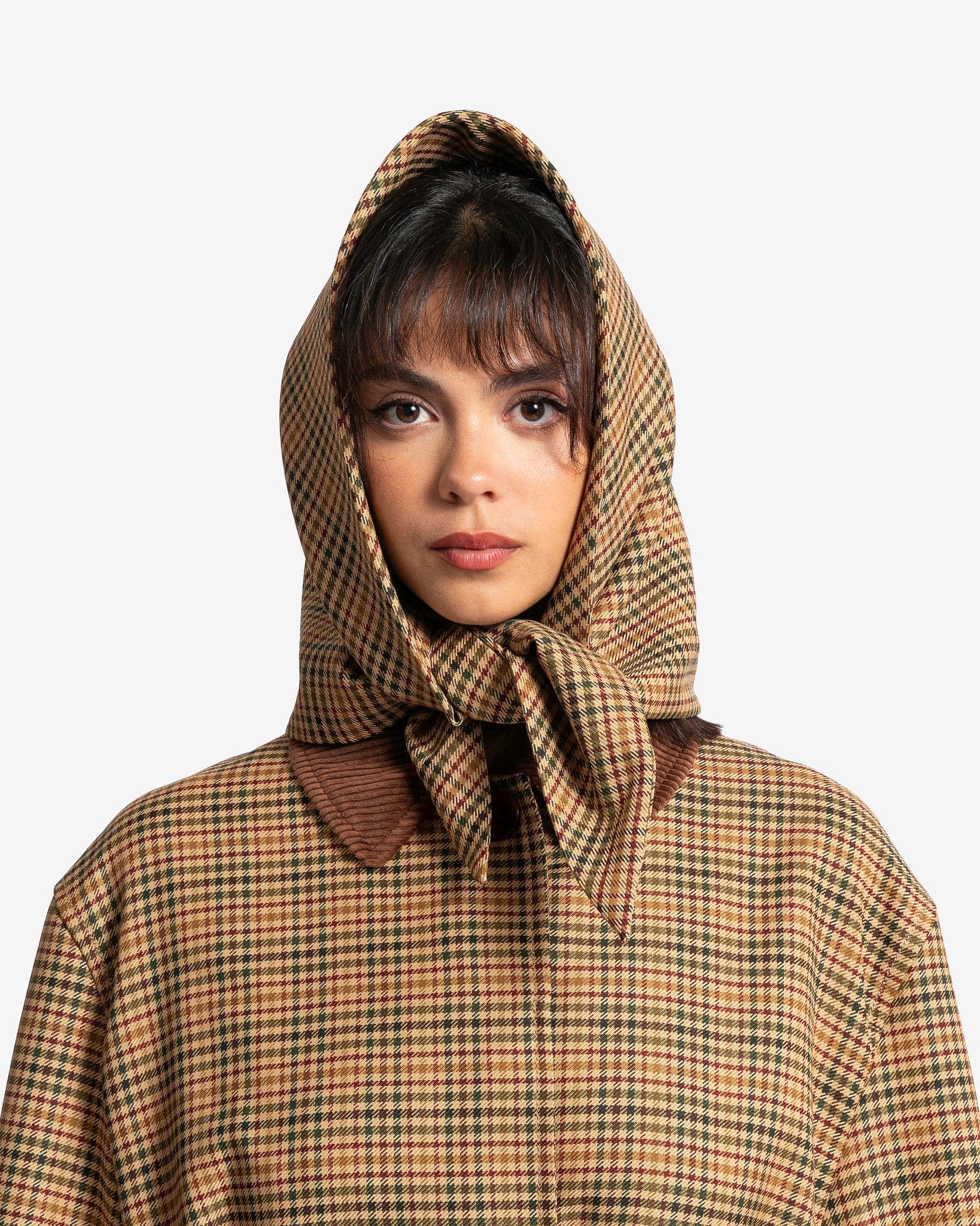 KENZO Women Jackets Checks Carcoat in Prince of Wales Check