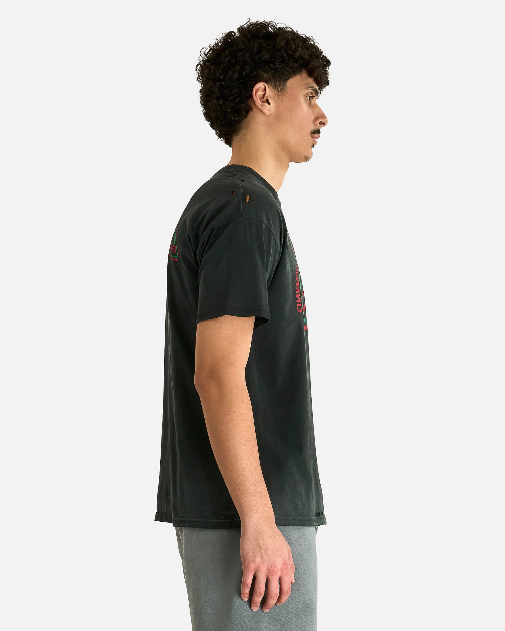 Willy Chavarria Men's T-shirts Chorizo Easy Tee in Black
