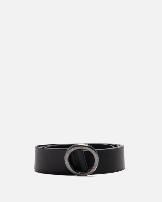 Séfr Leather Goods Circle Belt in Black