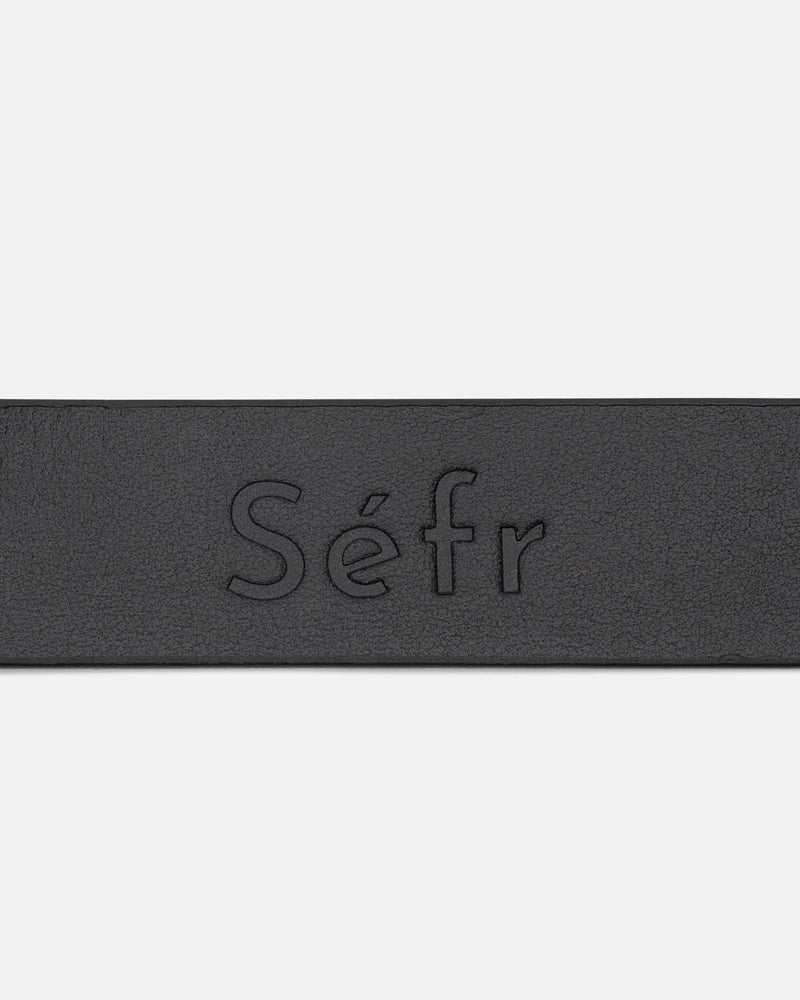 Séfr Leather Goods Circle Belt in Black