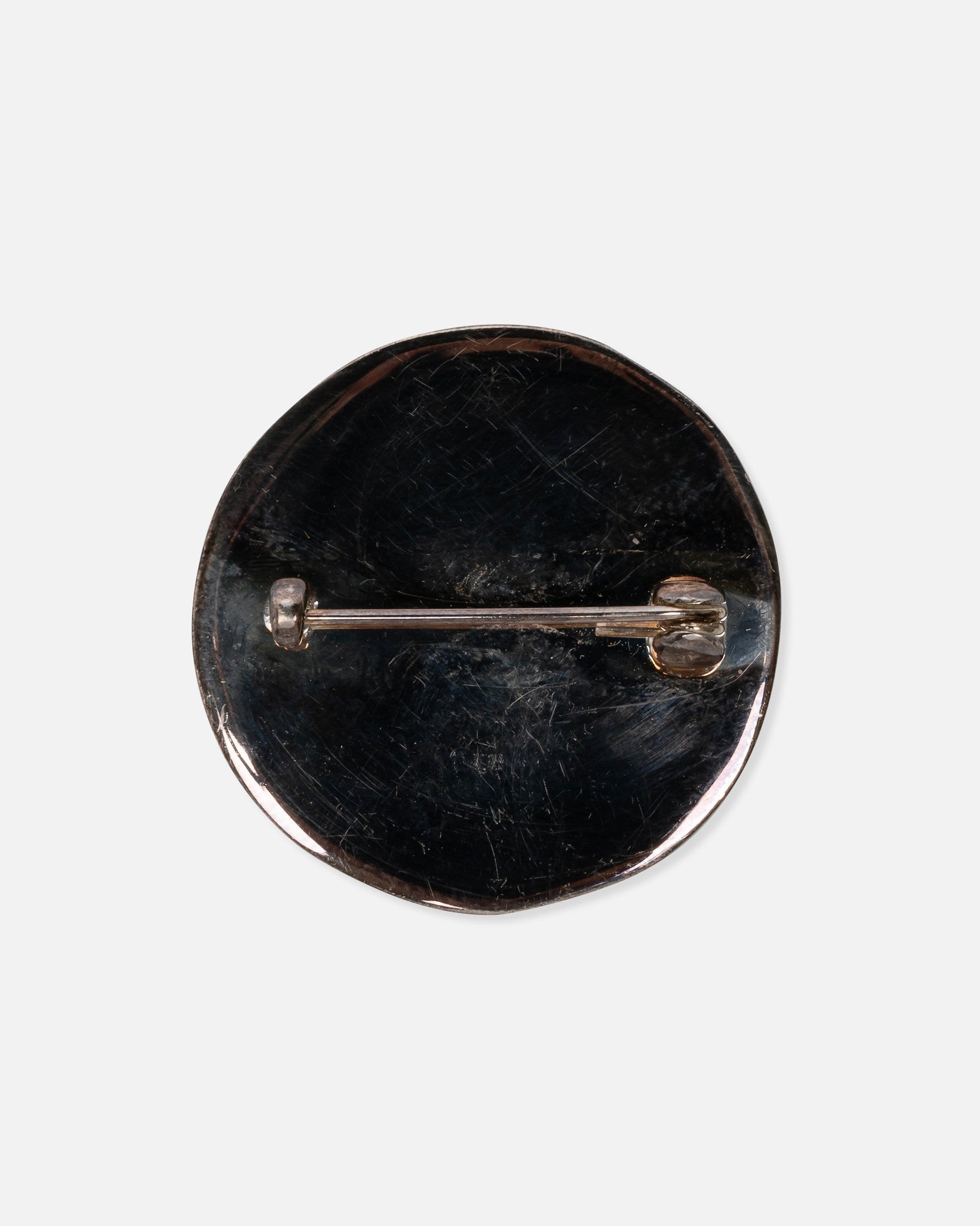 Jil Sander Jewelry Circle Pin in Silver