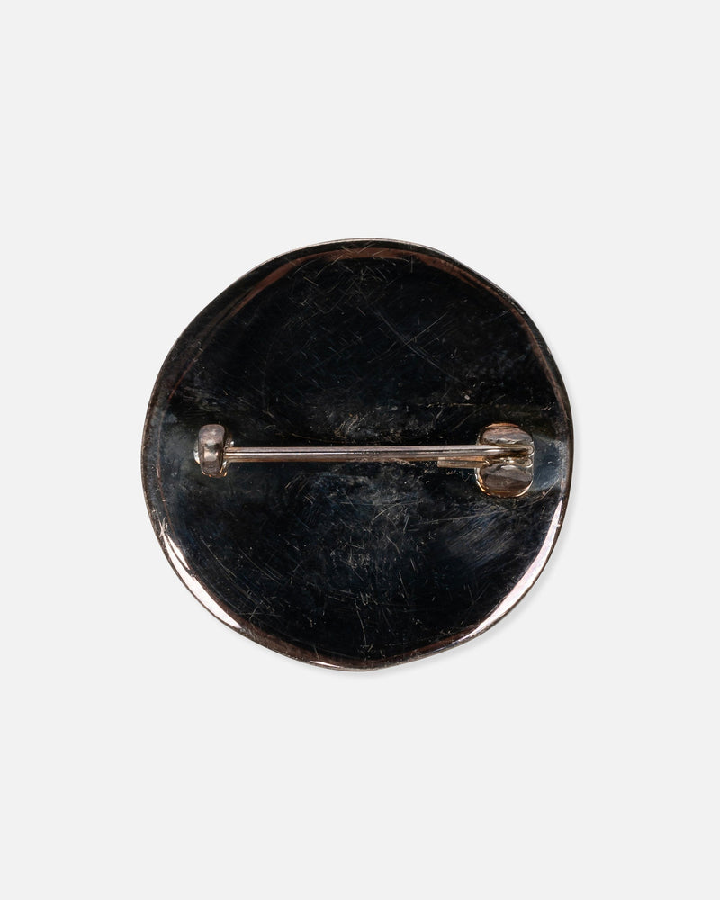 Jil Sander Jewelry Circle Pin in Silver