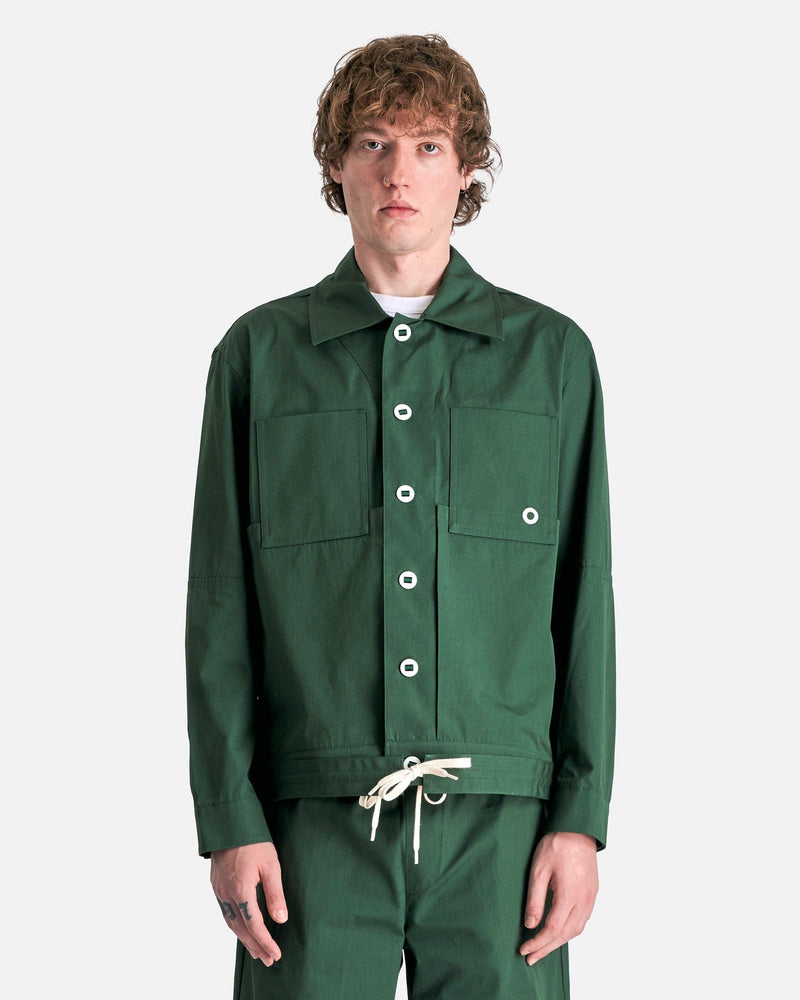 Circle Worker Jacket in Green