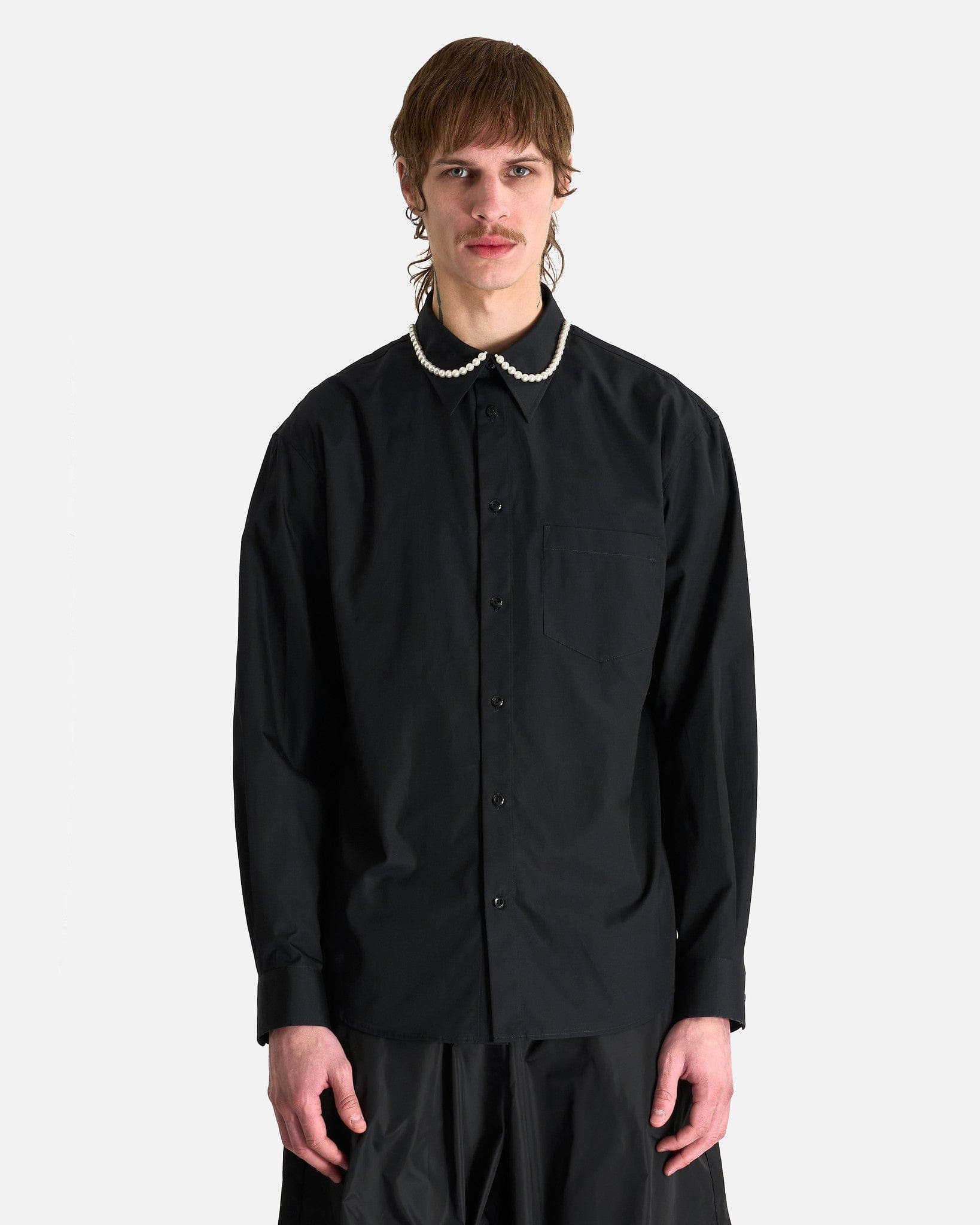 Classic Fit Shirt in Black/Pearl – SVRN
