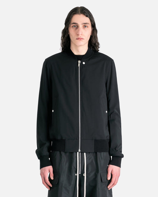 Rick Owens Men's Jackets Classic Flight Bomber in Black
