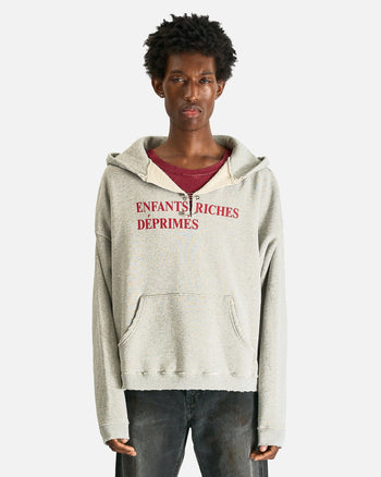 Classic Logo Hoodie in Heather Grey – SVRN