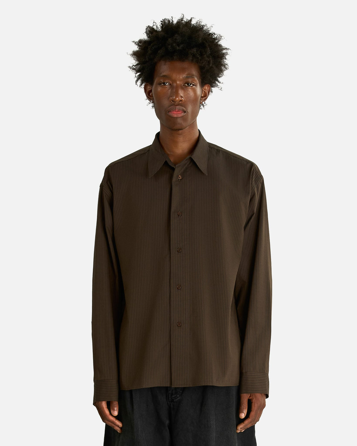 Studio Nicholson Men's Shirts Classic Shirt in Malt