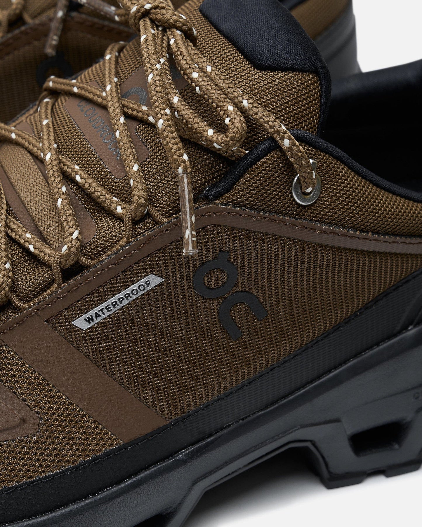 On Men's Sneakers Cloudrock Low WP in Earth/Black