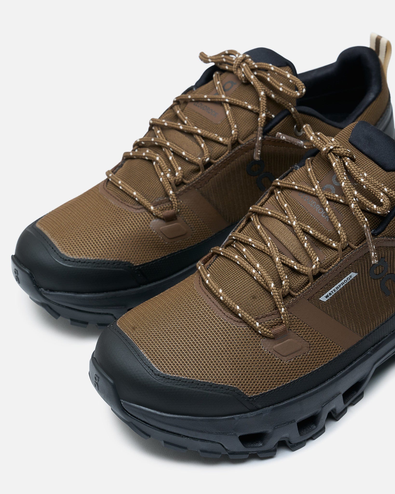 On Men's Sneakers Cloudrock Low WP in Earth/Black