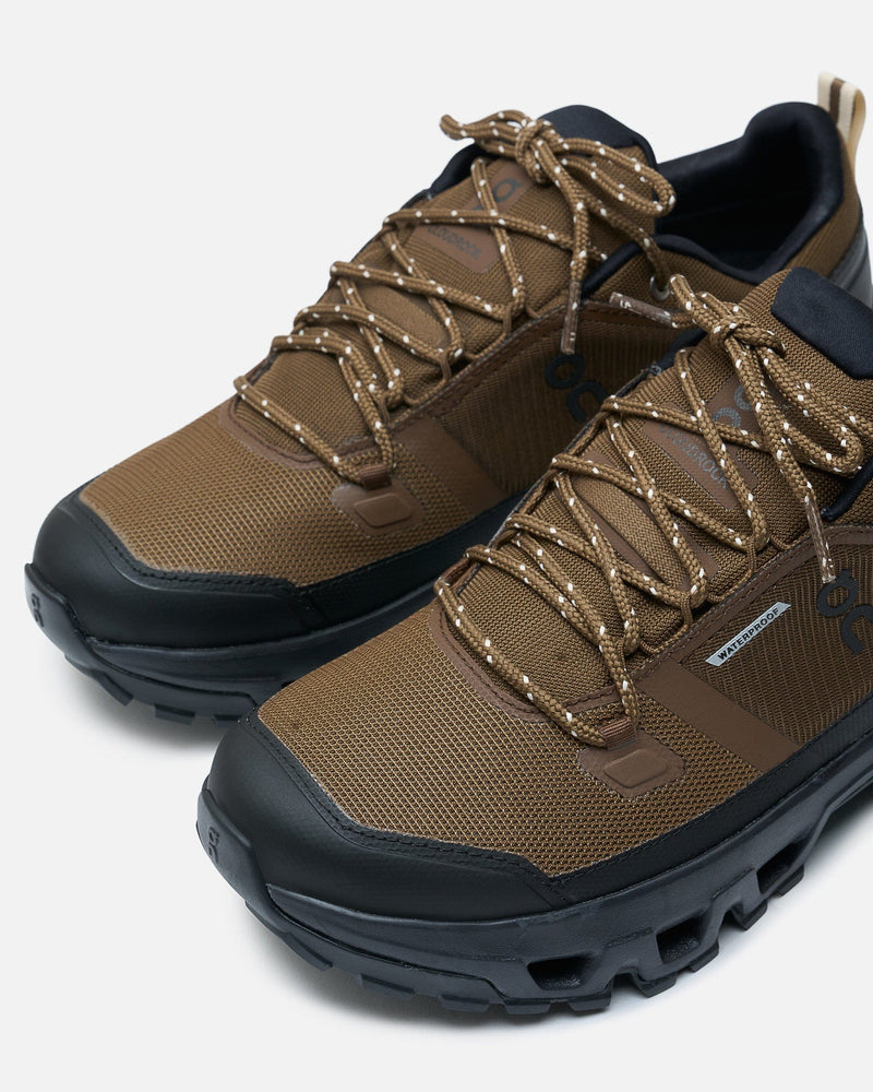 On Men's Sneakers Cloudrock Low WP in Earth/Black