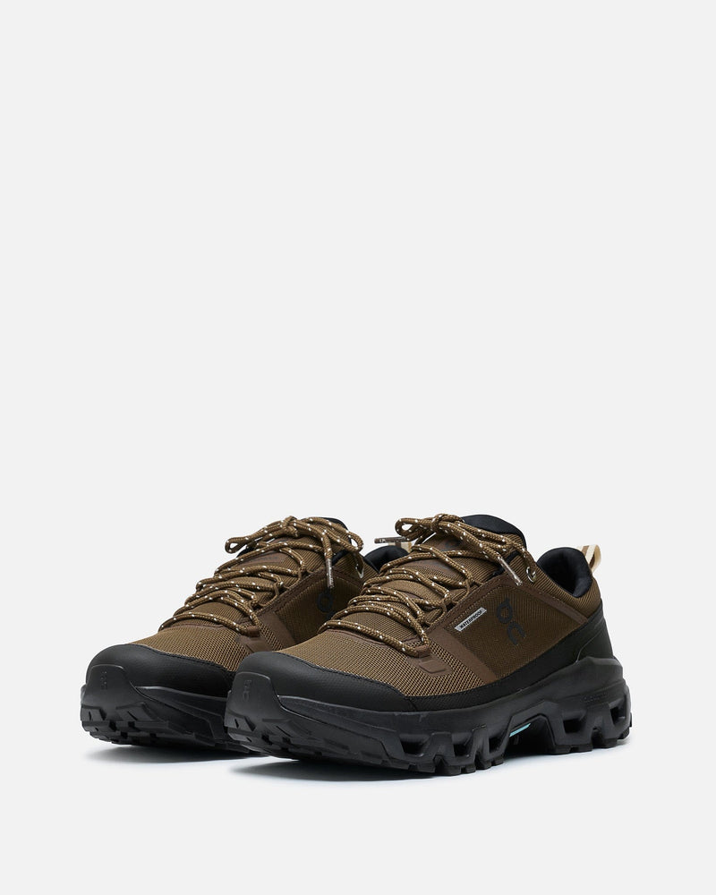On Men's Sneakers Cloudrock Low WP in Earth/Black