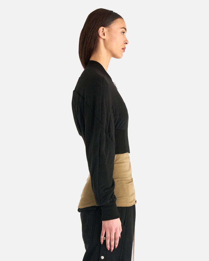 Rick Owens Lilies Women Jackets Collage Bomber in Black