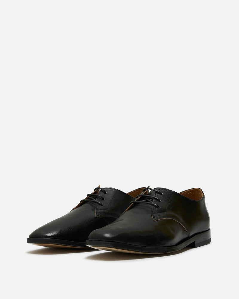 Our Legacy Men's Shoes Collapsing Consultant in Black Leather