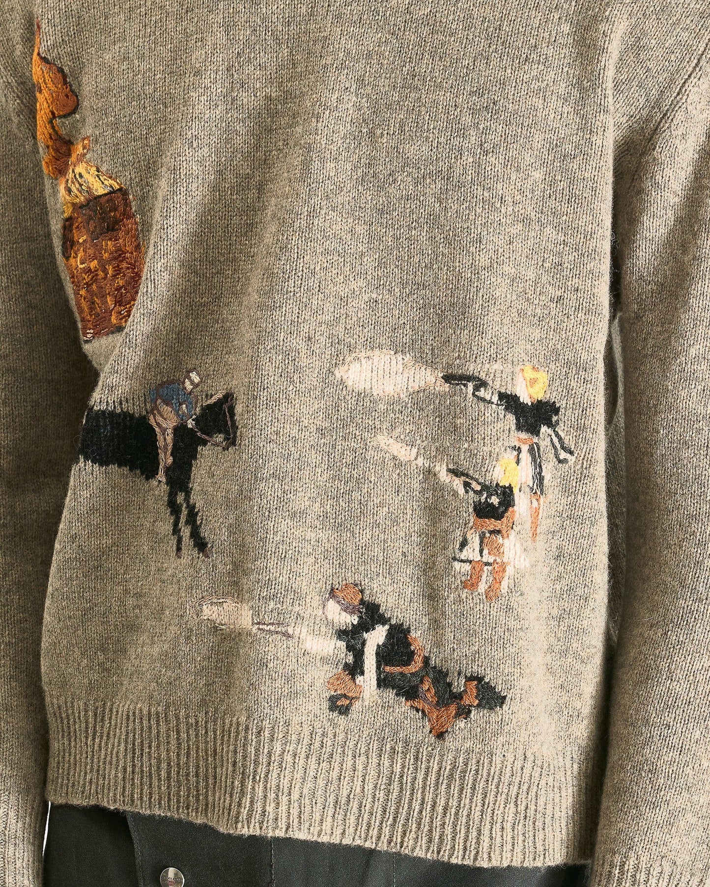 Enfants Riches Deprimes Men's Sweater Come Live With Me Sweater in Gray