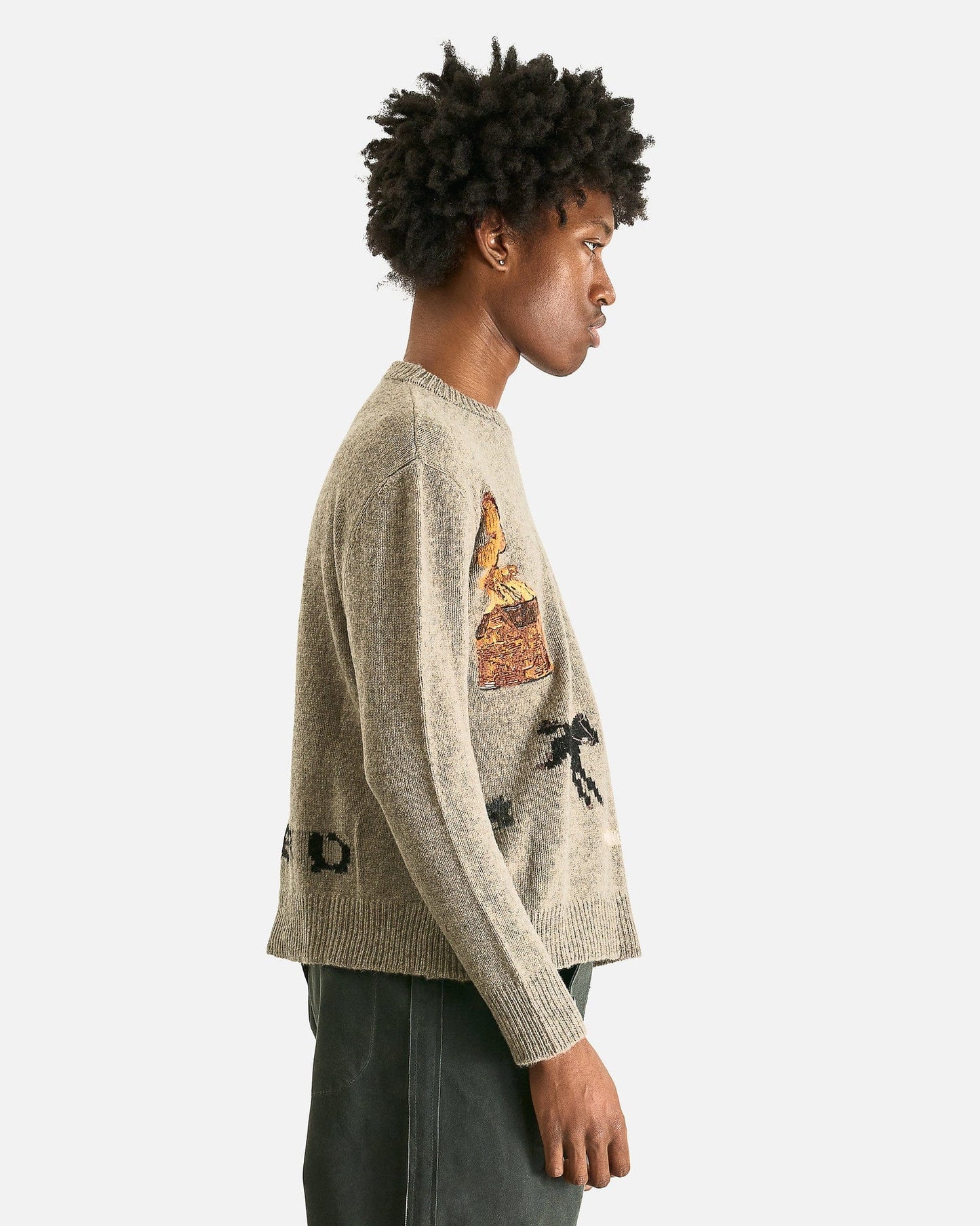 Enfants Riches Deprimes Men's Sweater Come Live With Me Sweater in Gray