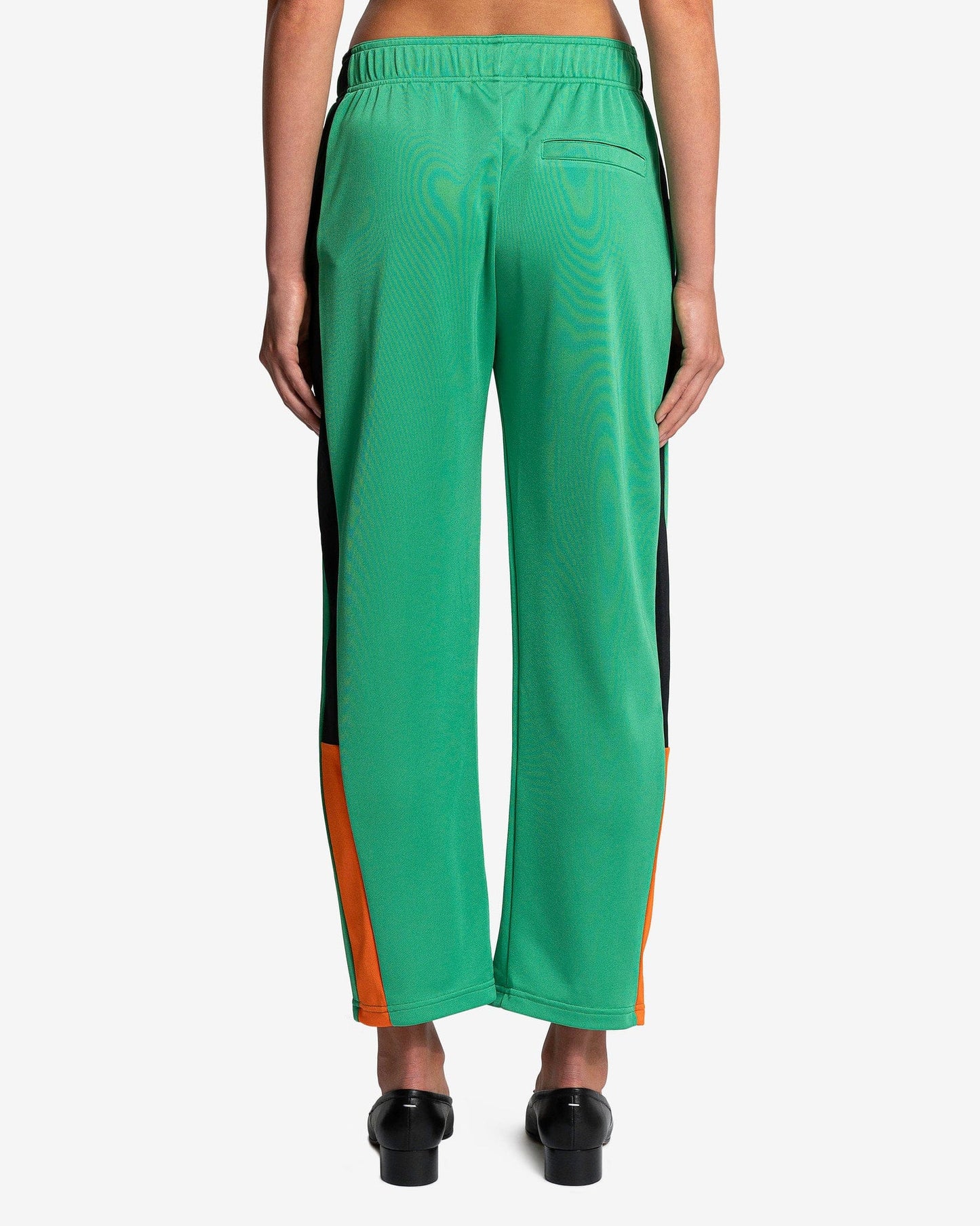 Wales Bonner Women Pants Commune Trackpant in Green-Black/Orange