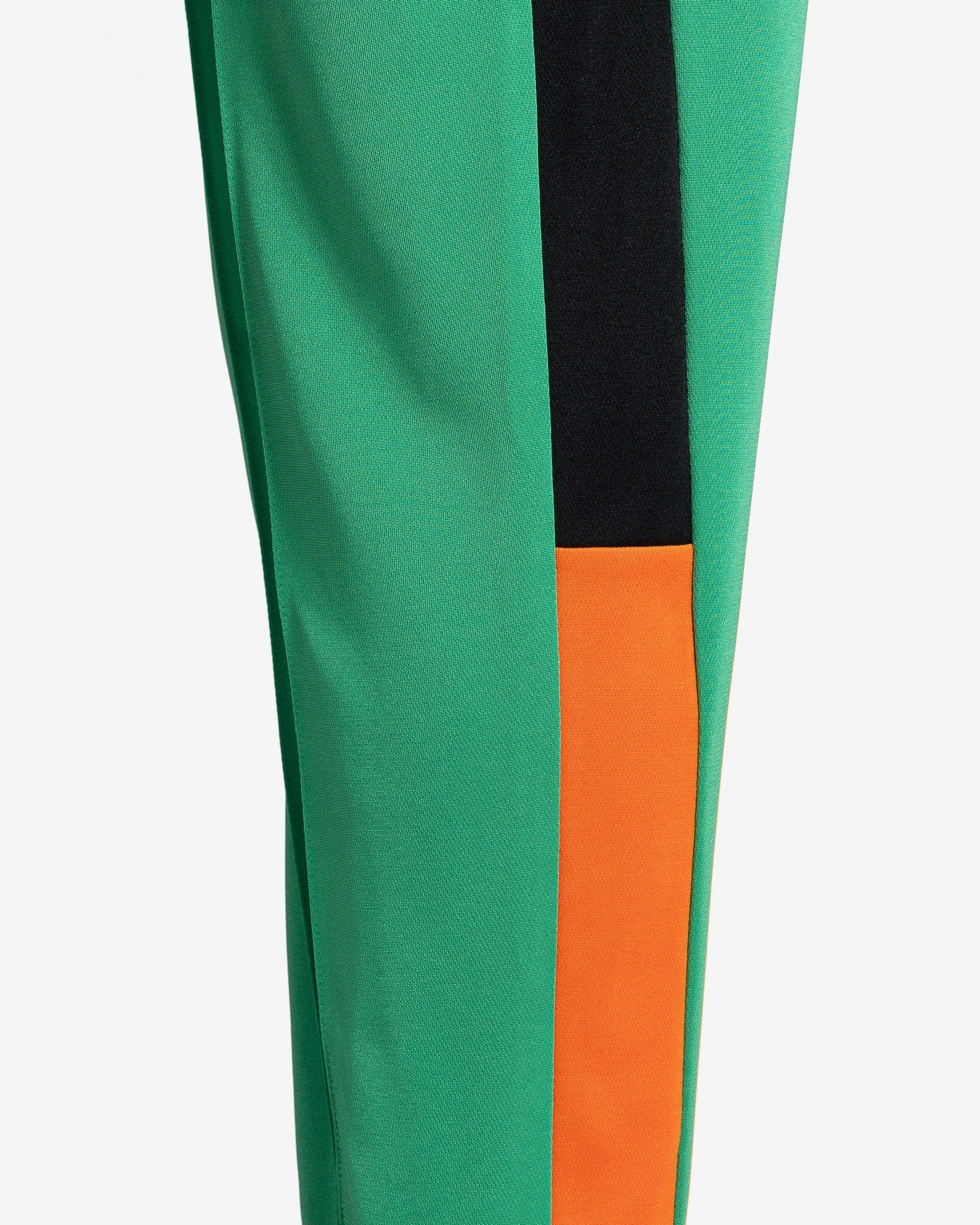 Wales Bonner Women Pants Commune Trackpant in Green-Black/Orange