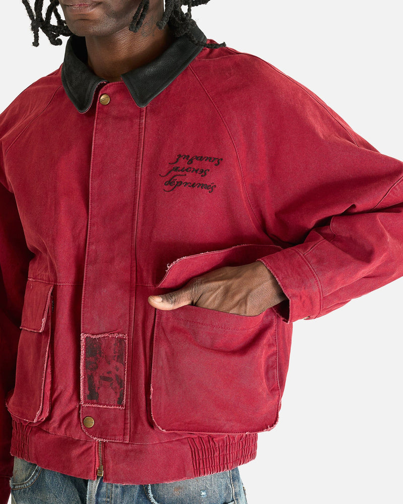 Enfants Riches Deprimes Men's Jackets Constructivist Hunting Jacket in Faded Red