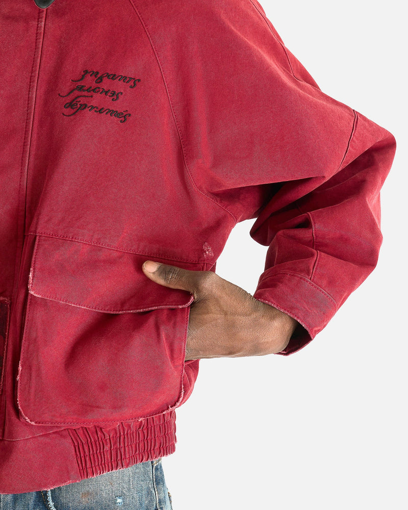 Enfants Riches Deprimes Men's Jackets Constructivist Hunting Jacket in Faded Red
