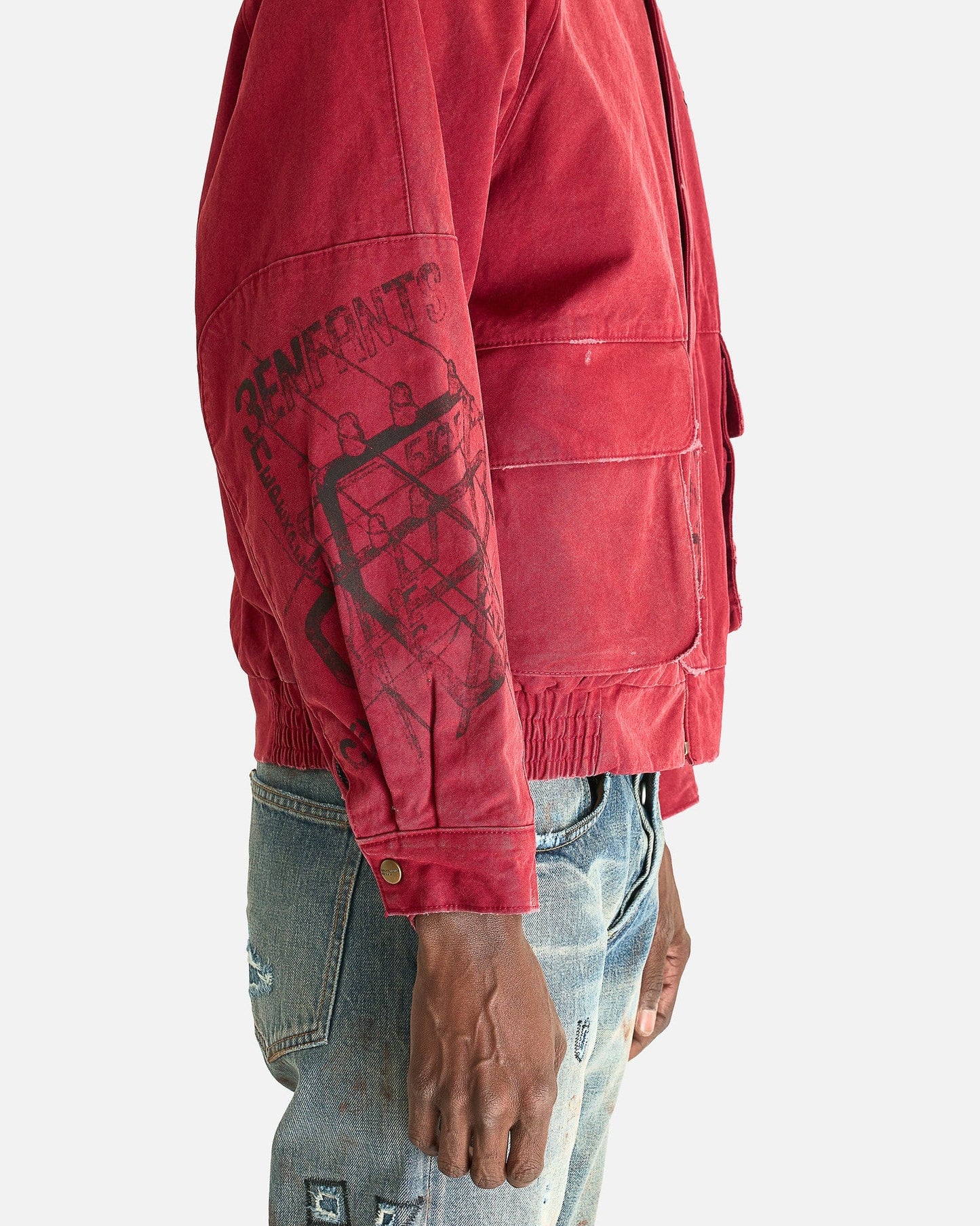 Enfants Riches Deprimes Men's Jackets Constructivist Hunting Jacket in Faded Red