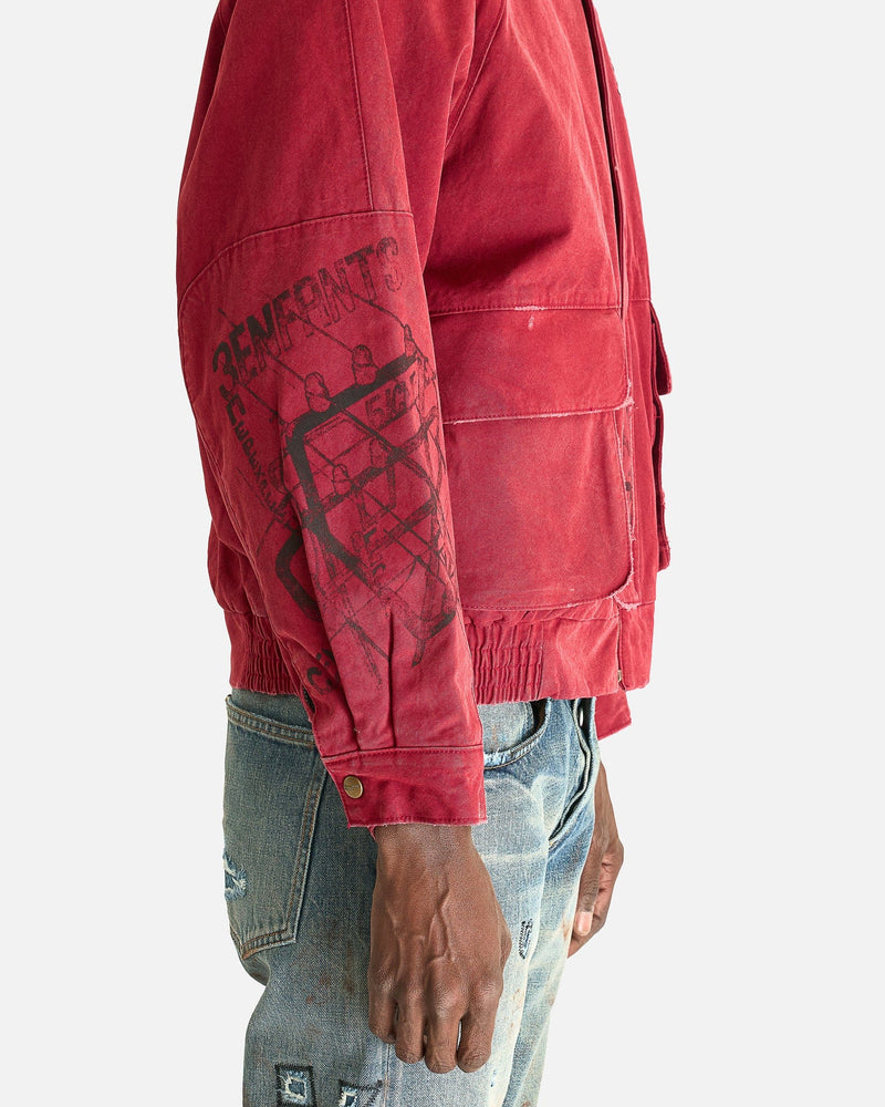 Enfants Riches Deprimes Men's Jackets Constructivist Hunting Jacket in Faded Red
