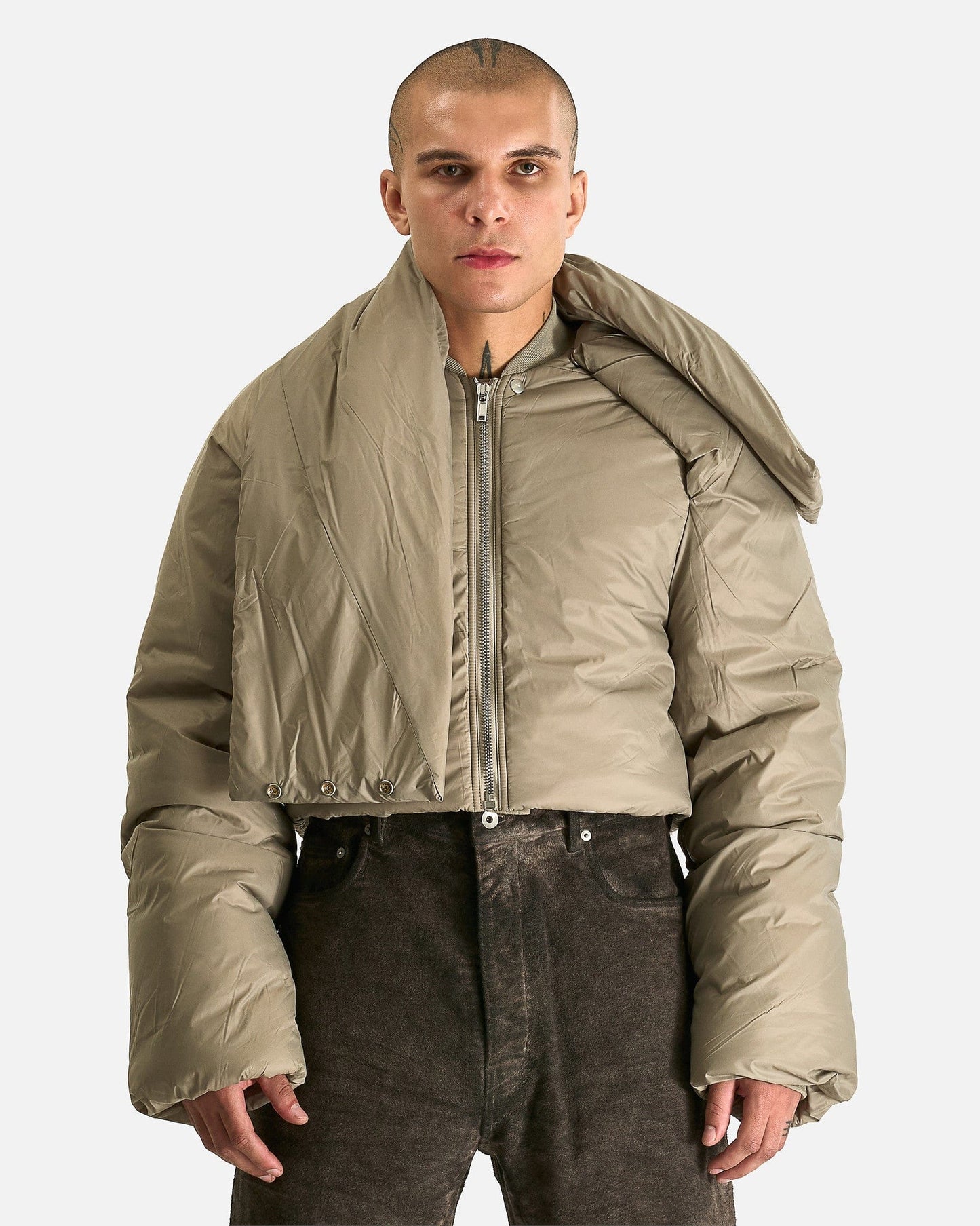 Rick Owens DRKSHDW Men's Jackets Convertible Jacket in Dirty Pearl