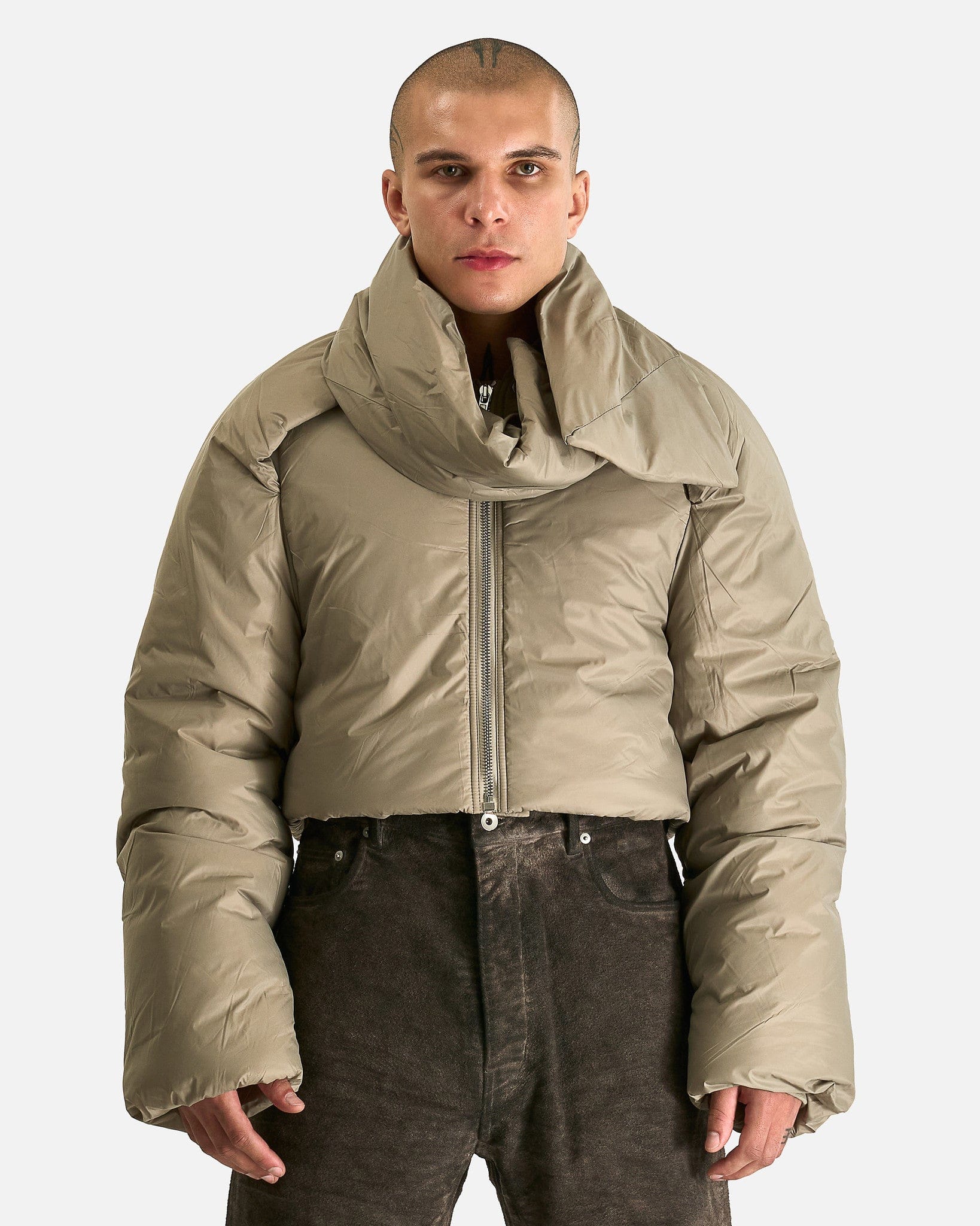 Rick Owens DRKSHDW Men's Jackets Convertible Jacket in Dirty Pearl