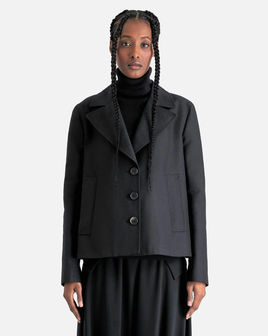 Marni Women Jackets Cotton Cady Trench Coat in Black