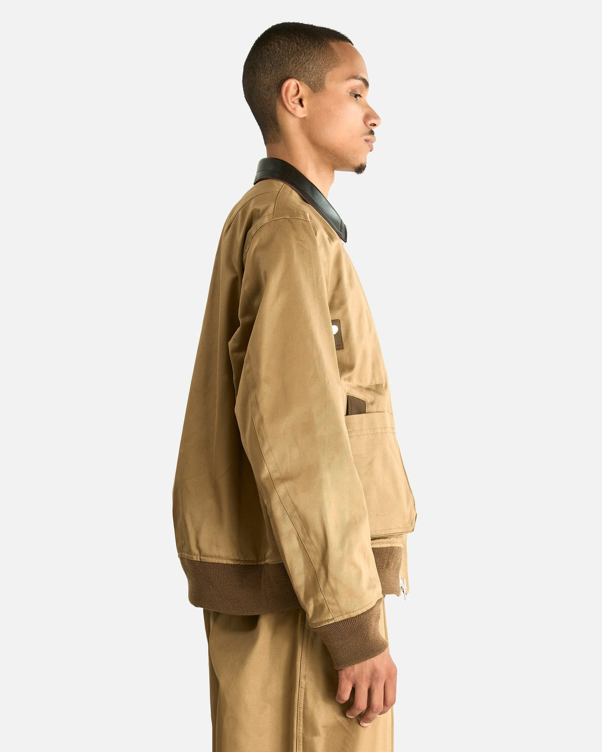 Sacai Men's Tops Cotton Chino Blouson in Beige