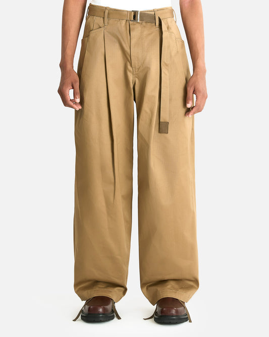 Sacai Men's Pants Cotton Chino Pants in Beige